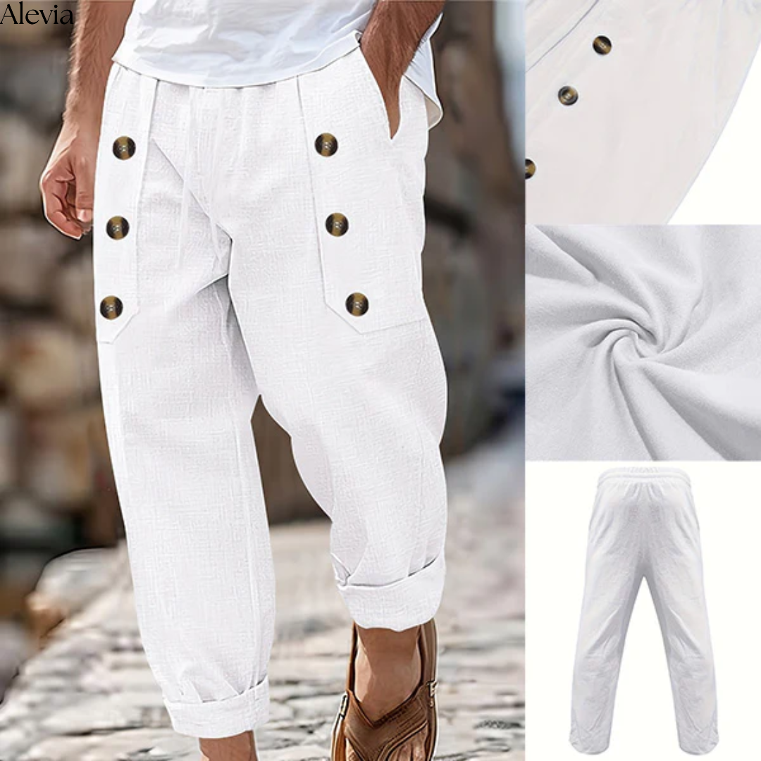 Leon™ | Stijlvolle Luchtige Linnen Broek