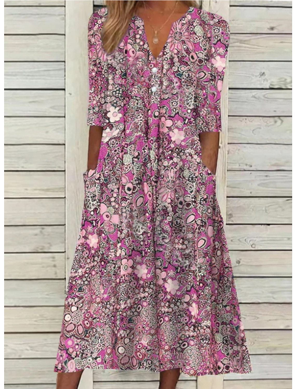 Raya™ | Elegante Bloemenjurk