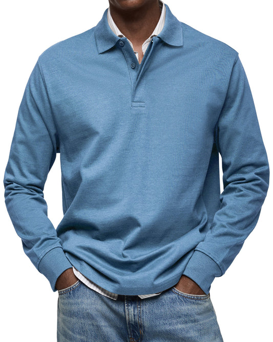 Thomas™ | Longsleeve Polo met Verzorgde Klasse