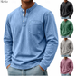 Ruben™ | Vintage Longsleeve met Henley-hals