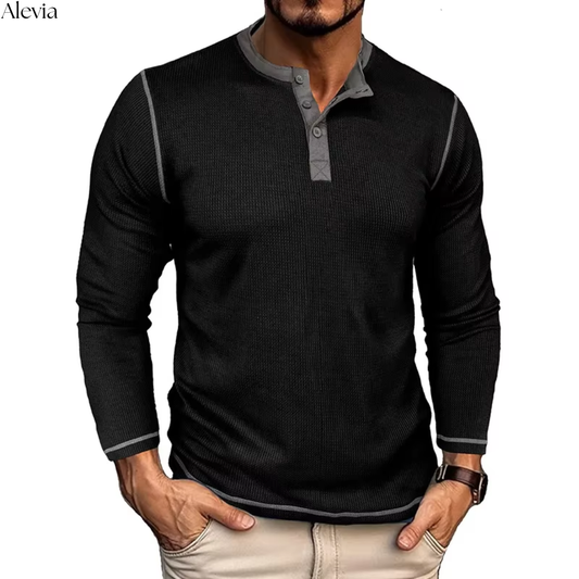 Niels™ | Stijlvolle Longsleeve met Textuur