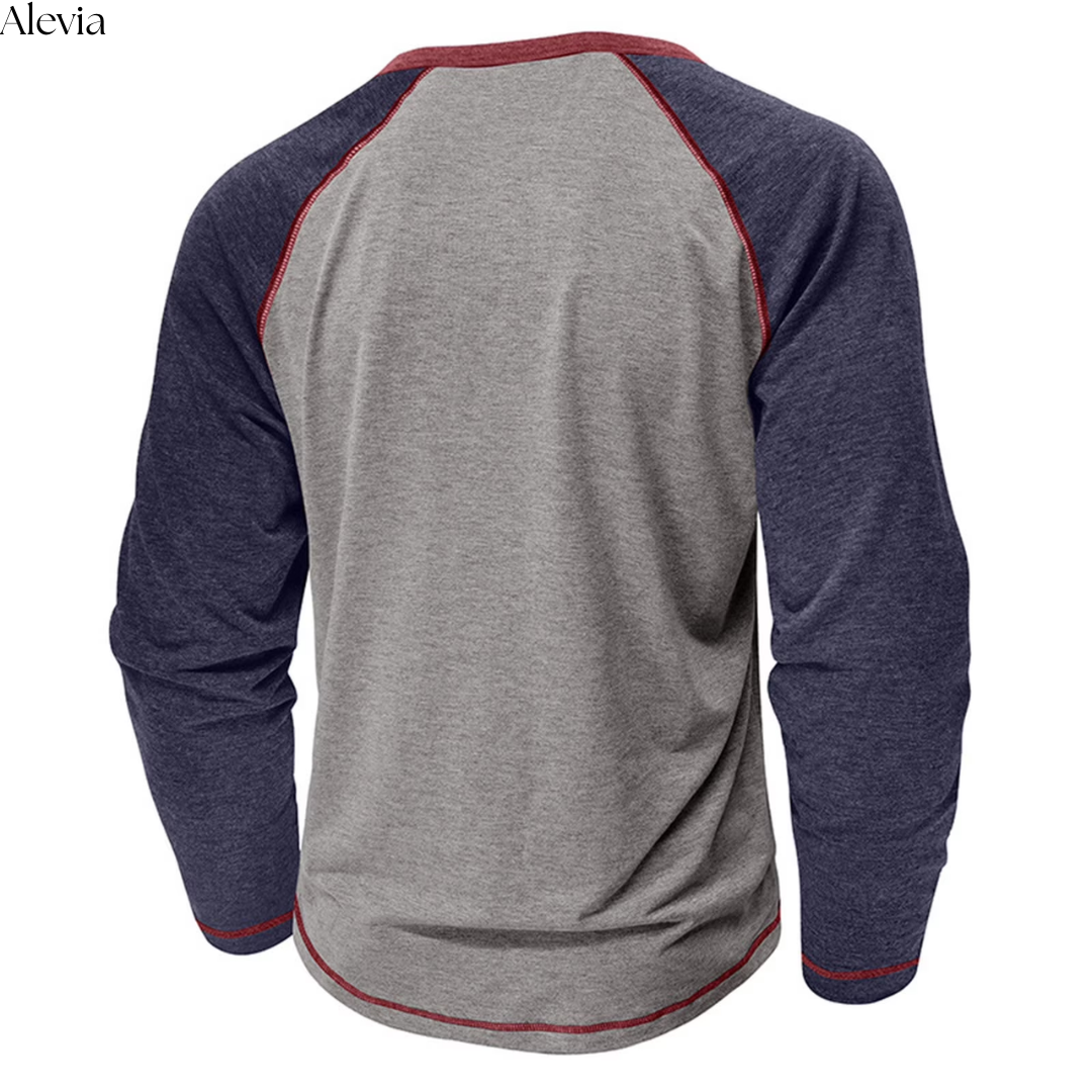 Dylan™ | Stijlvolle Longsleeve met Henley-hals