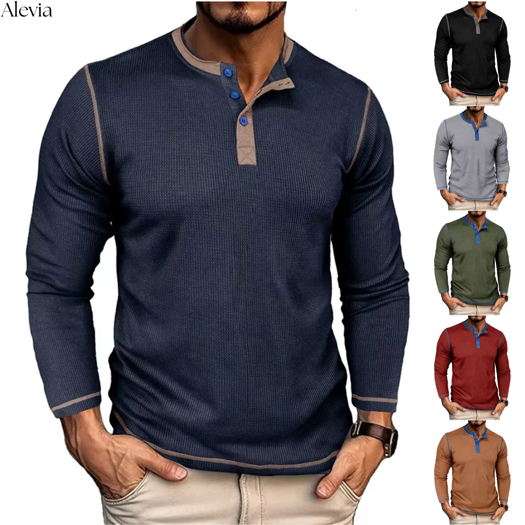 Niels™ | Stijlvolle Longsleeve met Textuur
