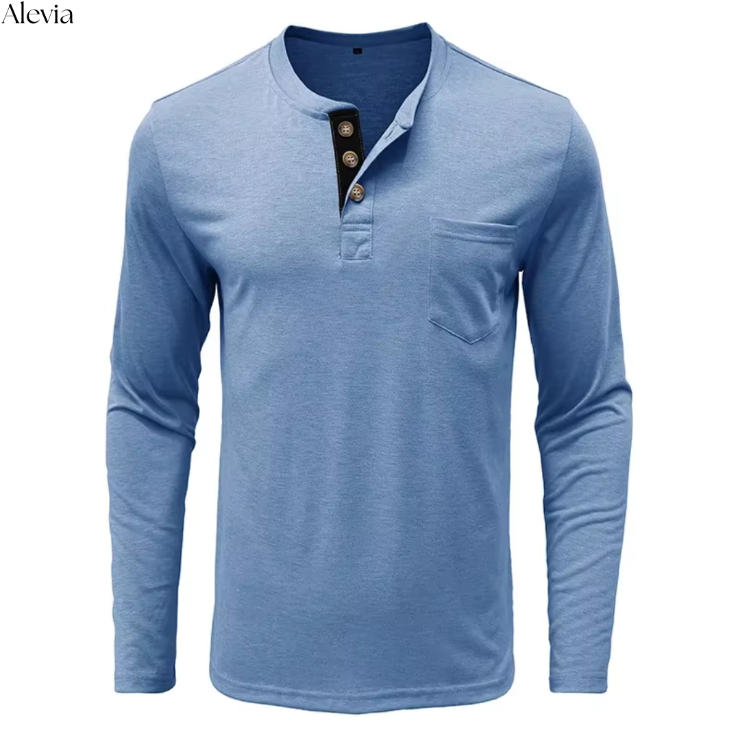 Jesse™ | Tijdloze Longsleeve met Knopen
