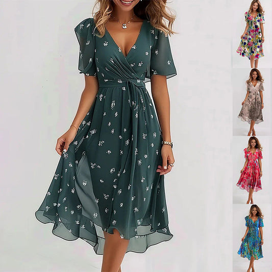 Grace ™ | Elegante jurk met korte mouwen