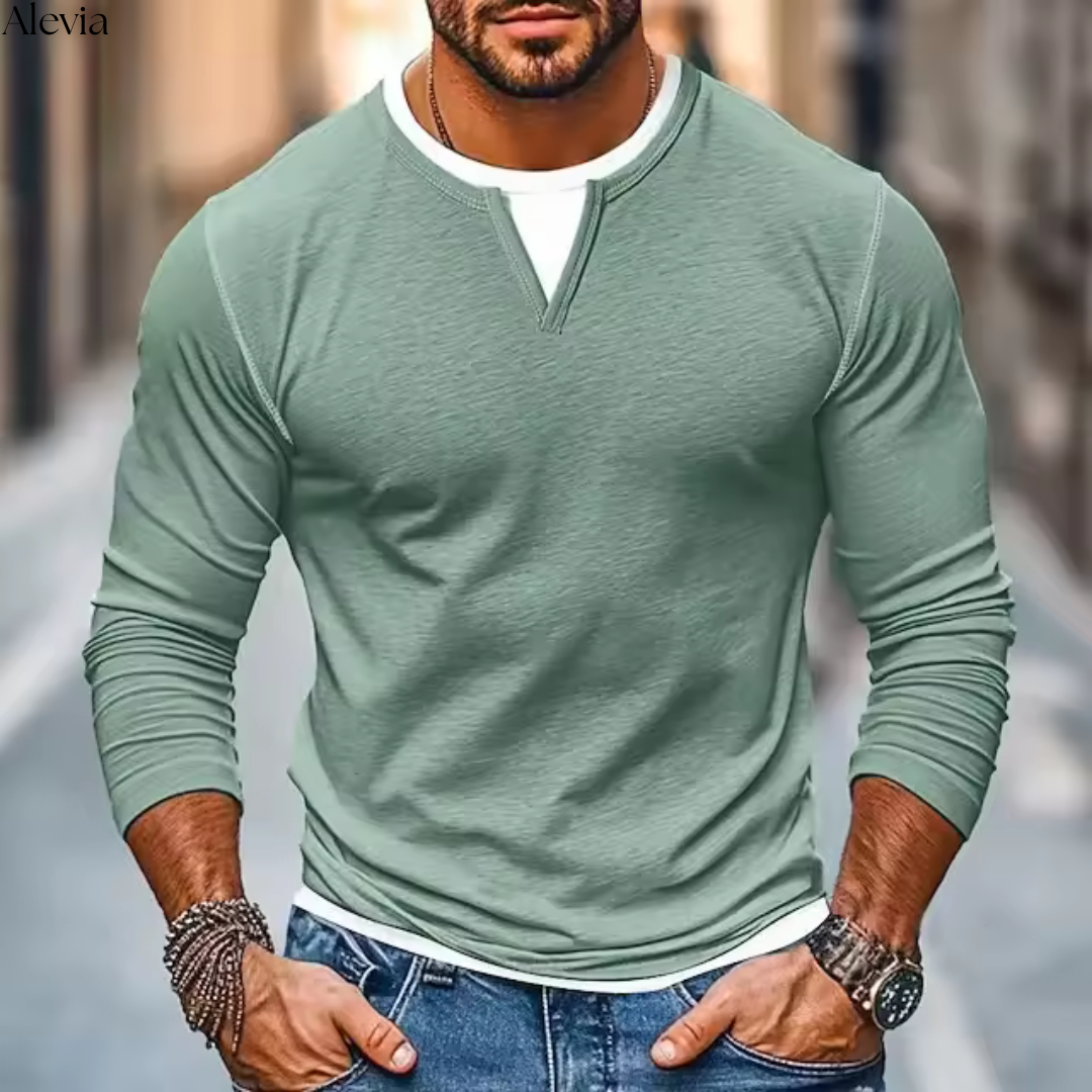 Joris™ | Gelaagd V-hals T-shirt