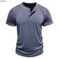 Marcel™ | Stijlvol T-shirt met Henley-hals