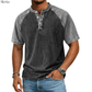 Paul™ | Vintage Tweekleurig Henley-shirt
