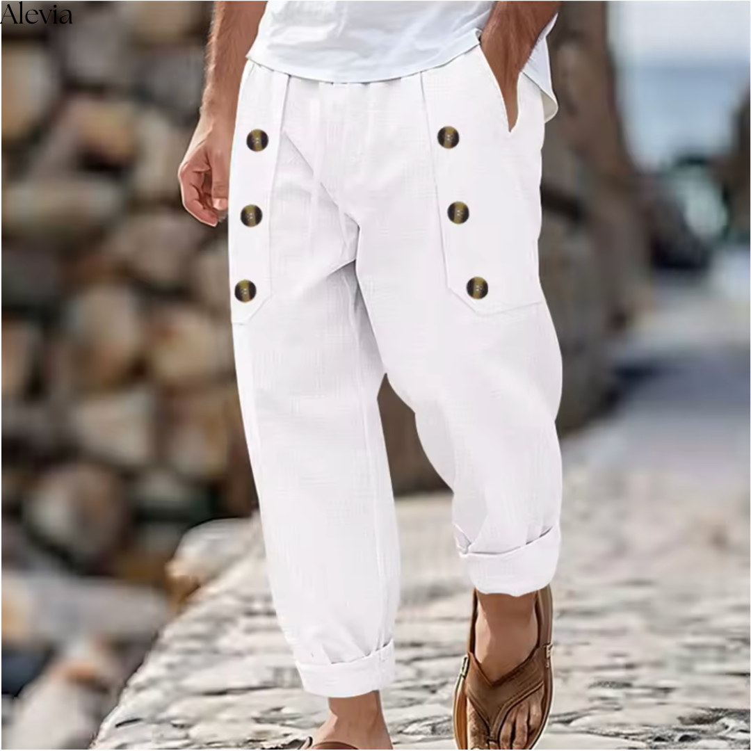 Leon™ | Stijlvolle Luchtige Linnen Broek