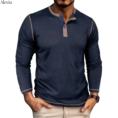 Niels™ | Stijlvolle Longsleeve met Textuur