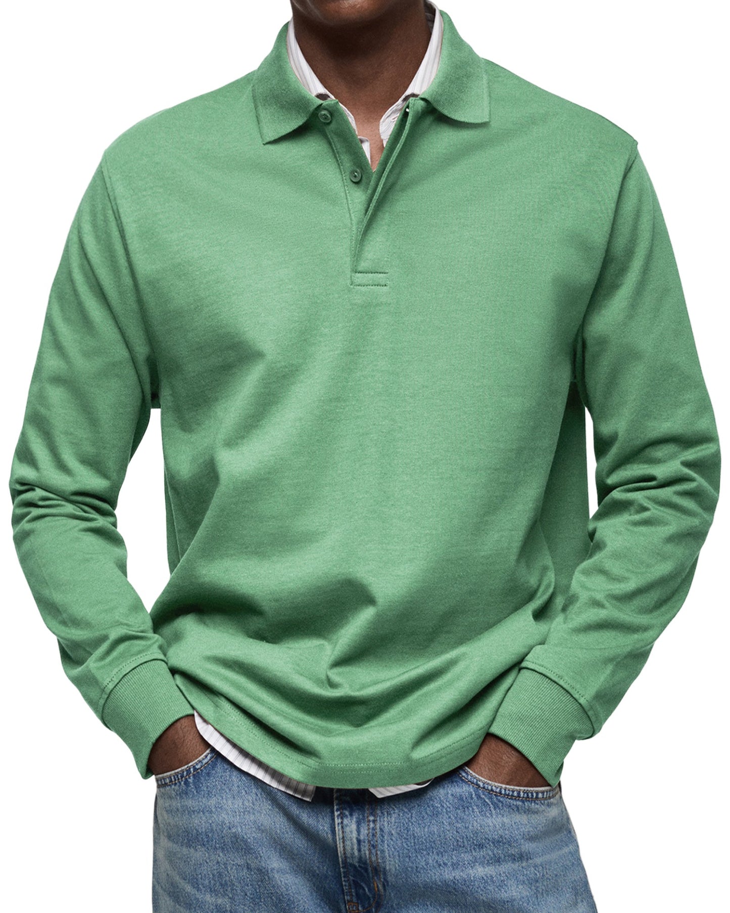 Thomas™ | Longsleeve Polo met Verzorgde Klasse