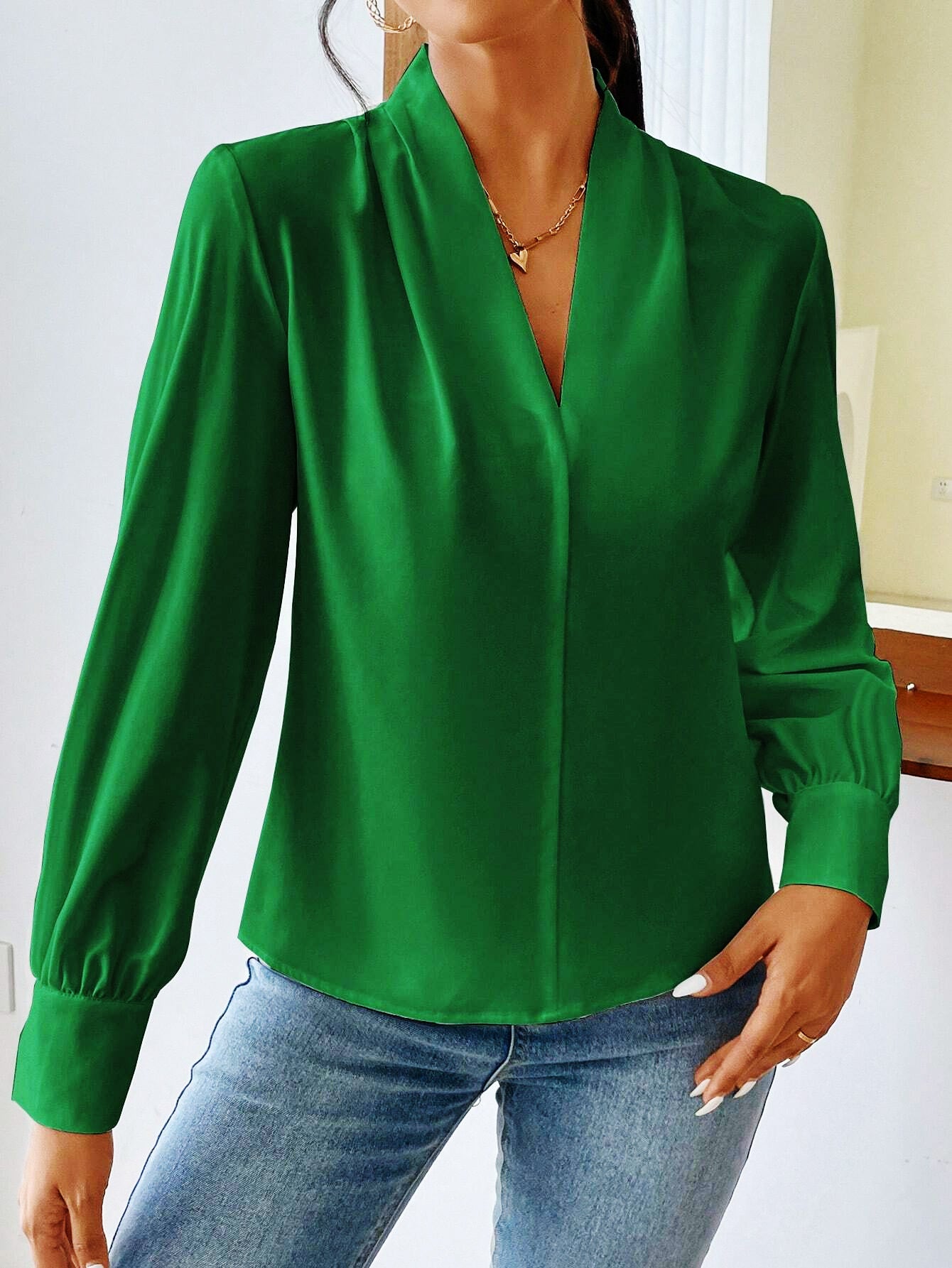 Charlotte™ | Elegante Lange Mouwen Blouse
