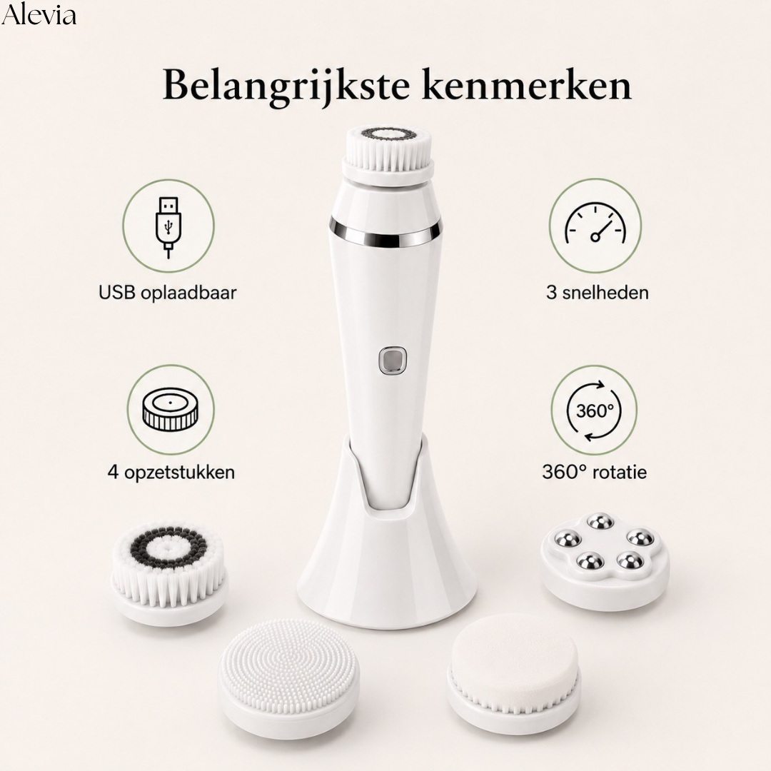 Alevia Pure™ | Elektrische Gezichtsreinigingsborstel