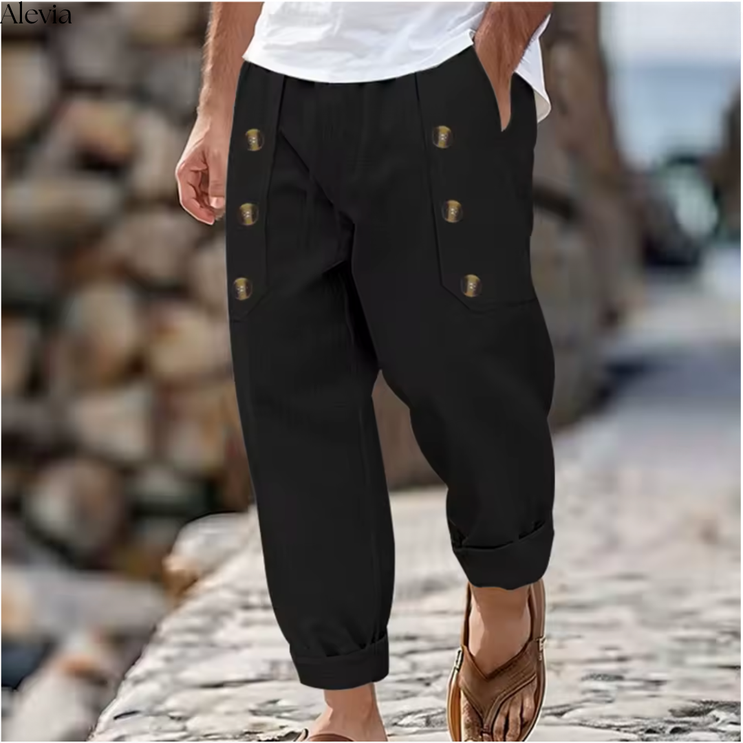 Leon™ | Stijlvolle Luchtige Linnen Broek