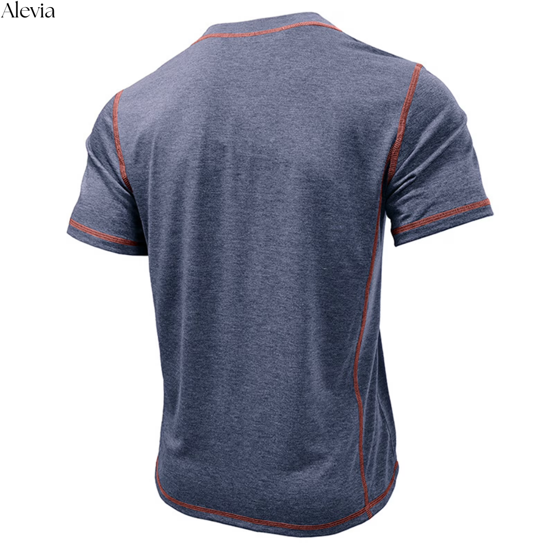 Marcel™ | Stijlvol T-shirt met Henley-hals