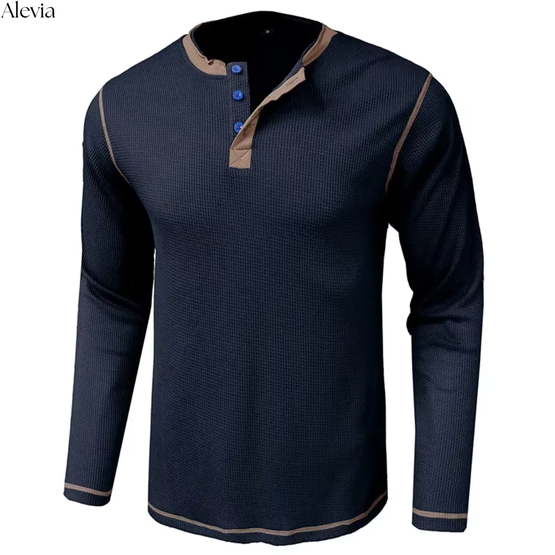 Niels™ | Stijlvolle Longsleeve met Textuur