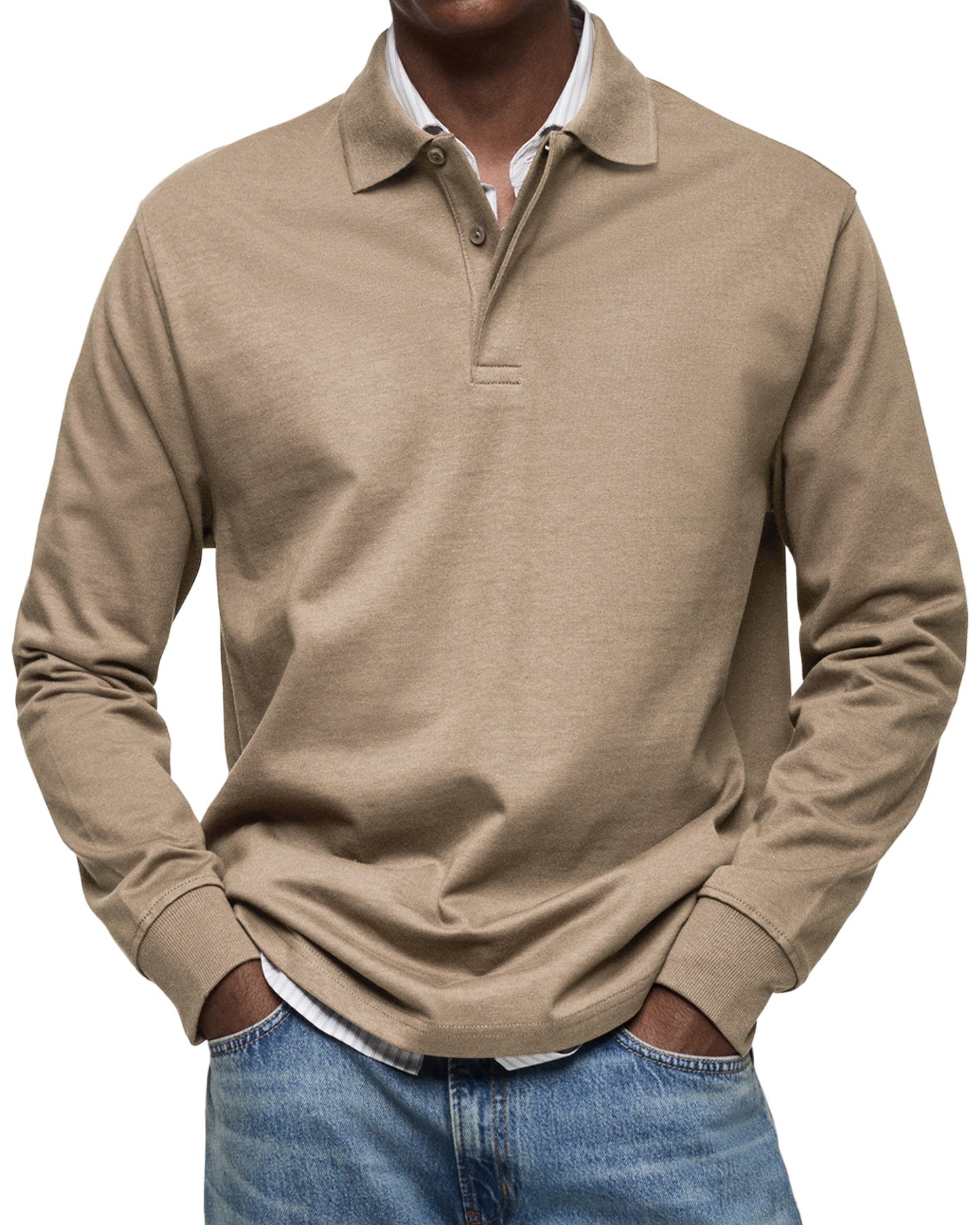 Thomas™ | Longsleeve Polo met Verzorgde Klasse