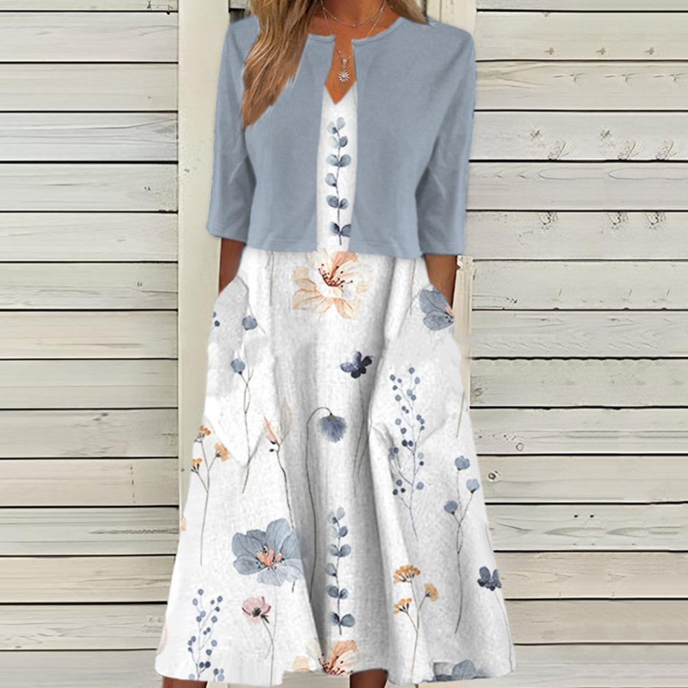 Candace™ | Elegante Bloemenjurk + GRATIS Zomervestje