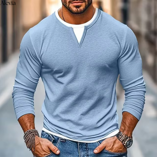Joris™ | Gelaagd V-hals T-shirt