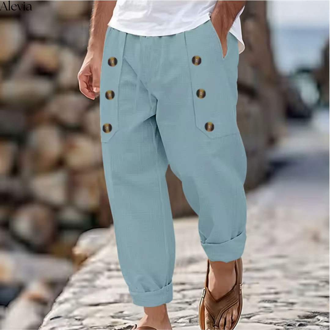Leon™ | Stijlvolle Luchtige Linnen Broek