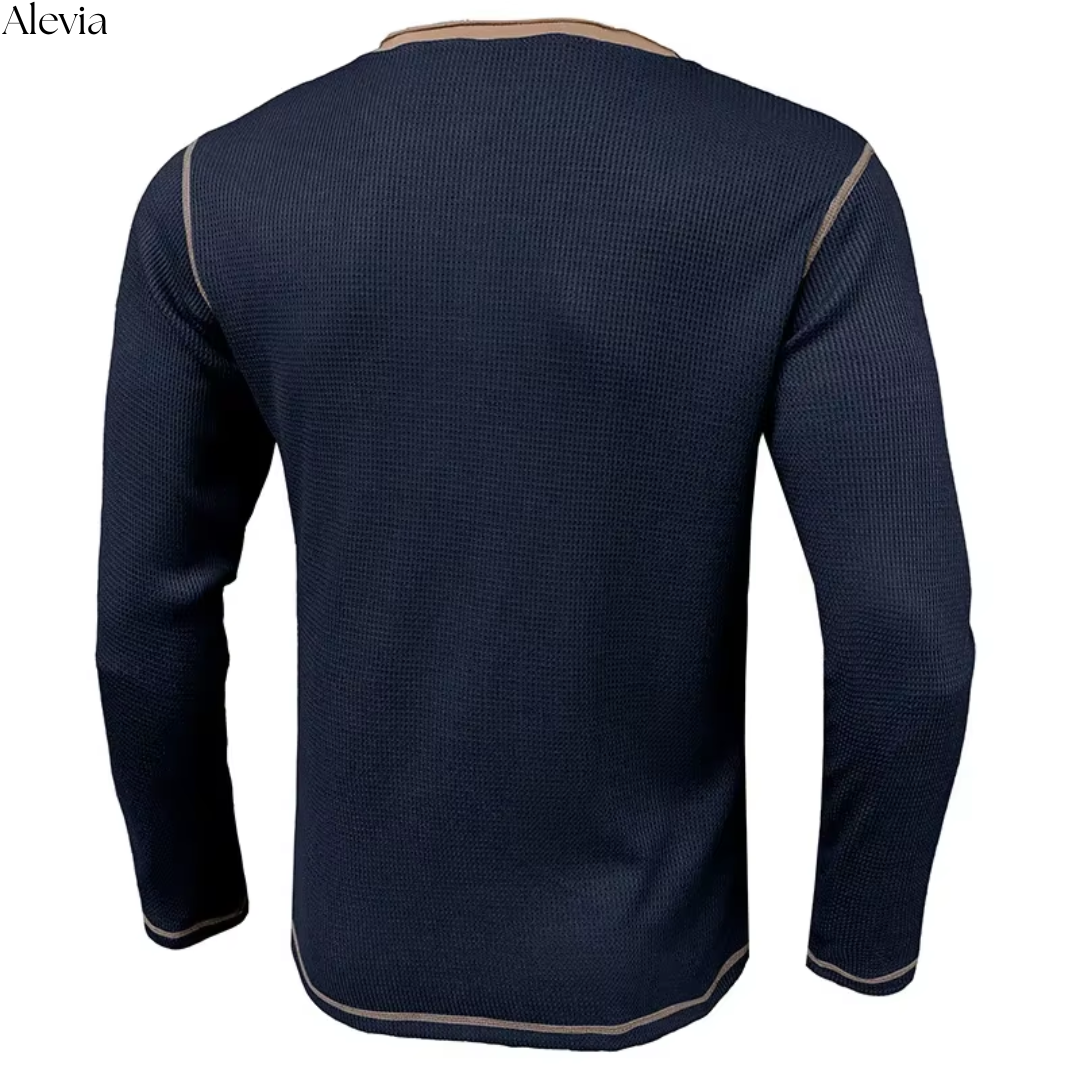 Niels™ | Stijlvolle Longsleeve met Textuur