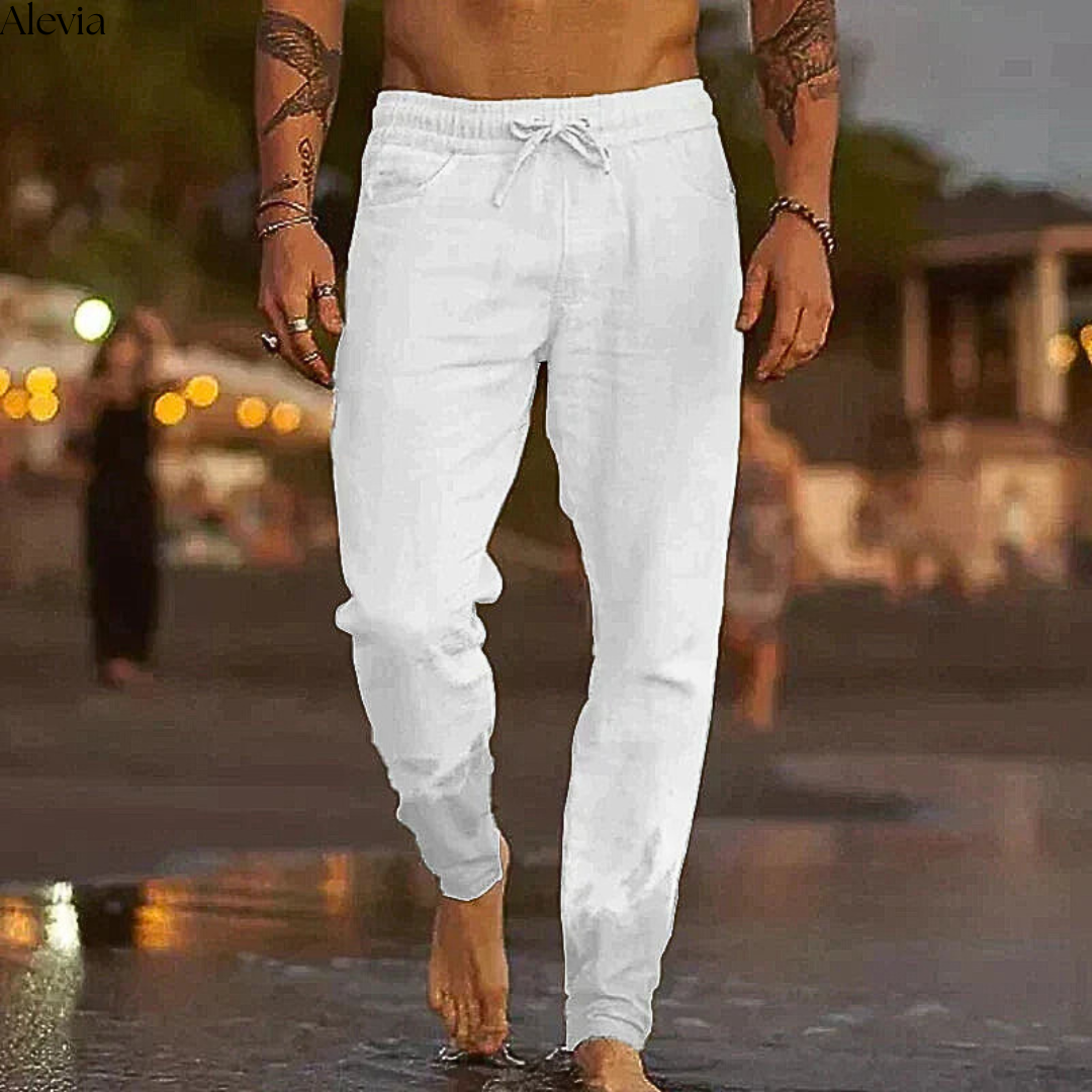 Roberto™ | Luchtige Linnen Broek