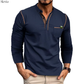 Alex™ | Tijdloze Henley Longsleeve