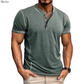 Marcel™ | Stijlvol T-shirt met Henley-hals