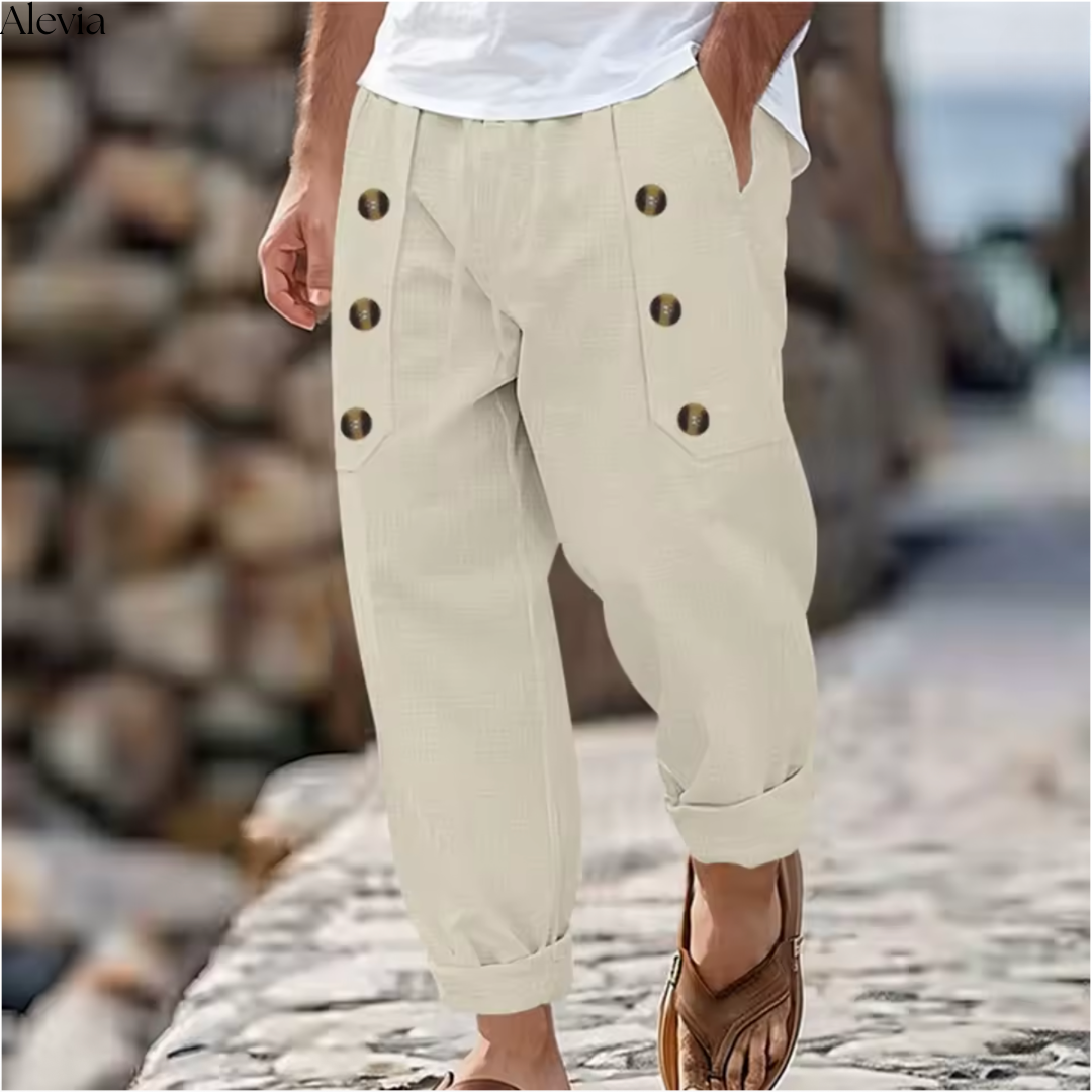 Leon™ | Stijlvolle Luchtige Linnen Broek