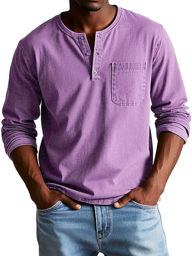 Koen™ | Tijdloze Longsleeve met Henley-hals
