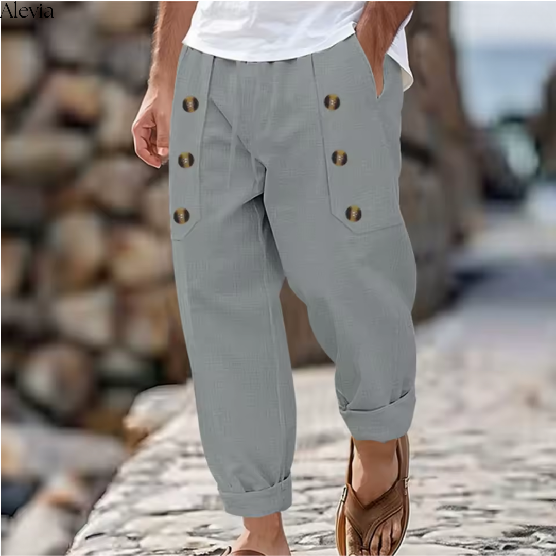 Leon™ | Stijlvolle Luchtige Linnen Broek