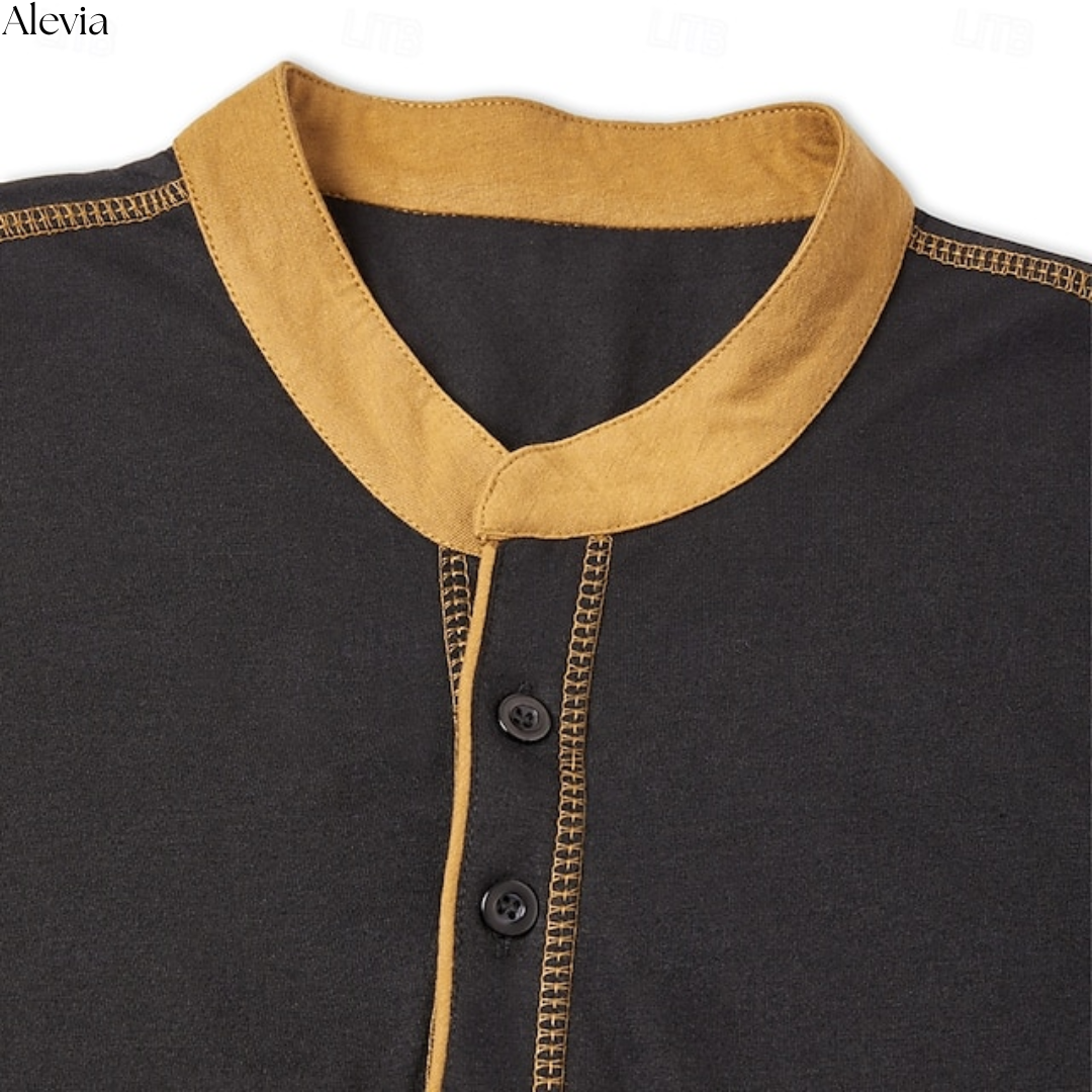 Niels™ | Stijlvolle T-shirt met Henley-hals