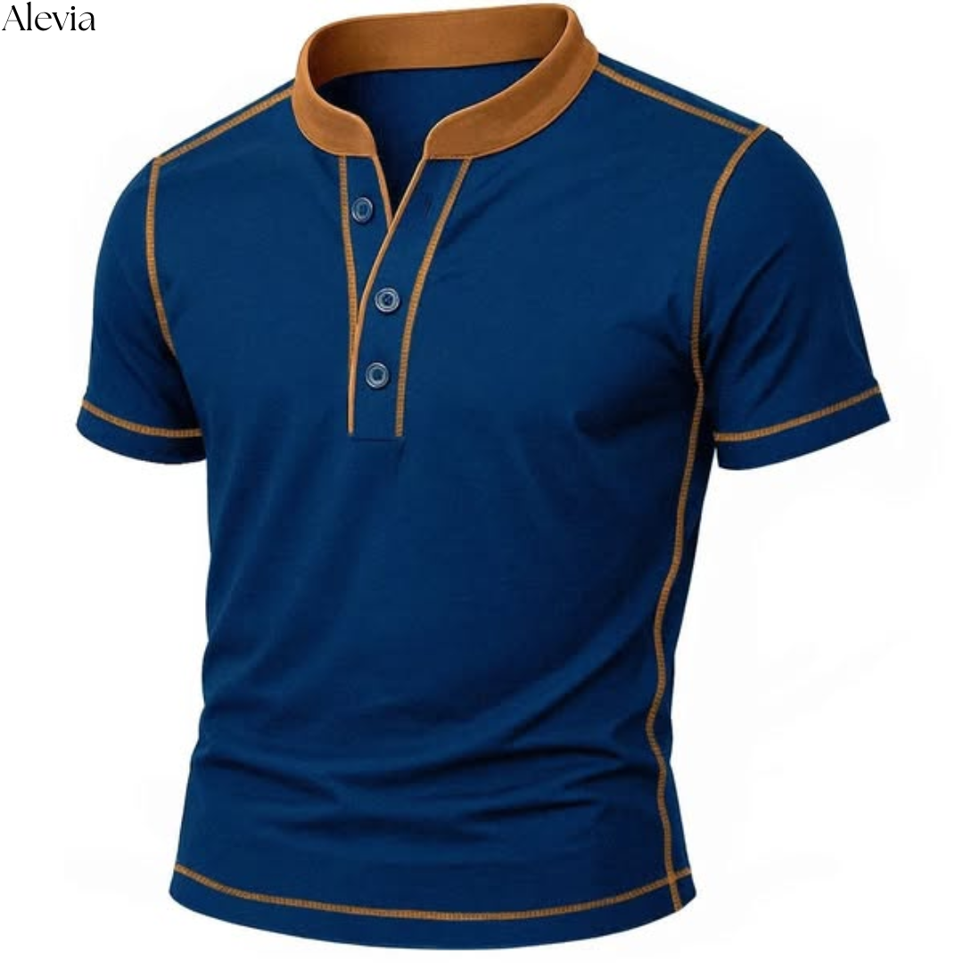 Niels™ | Stijlvolle T-shirt met Henley-hals