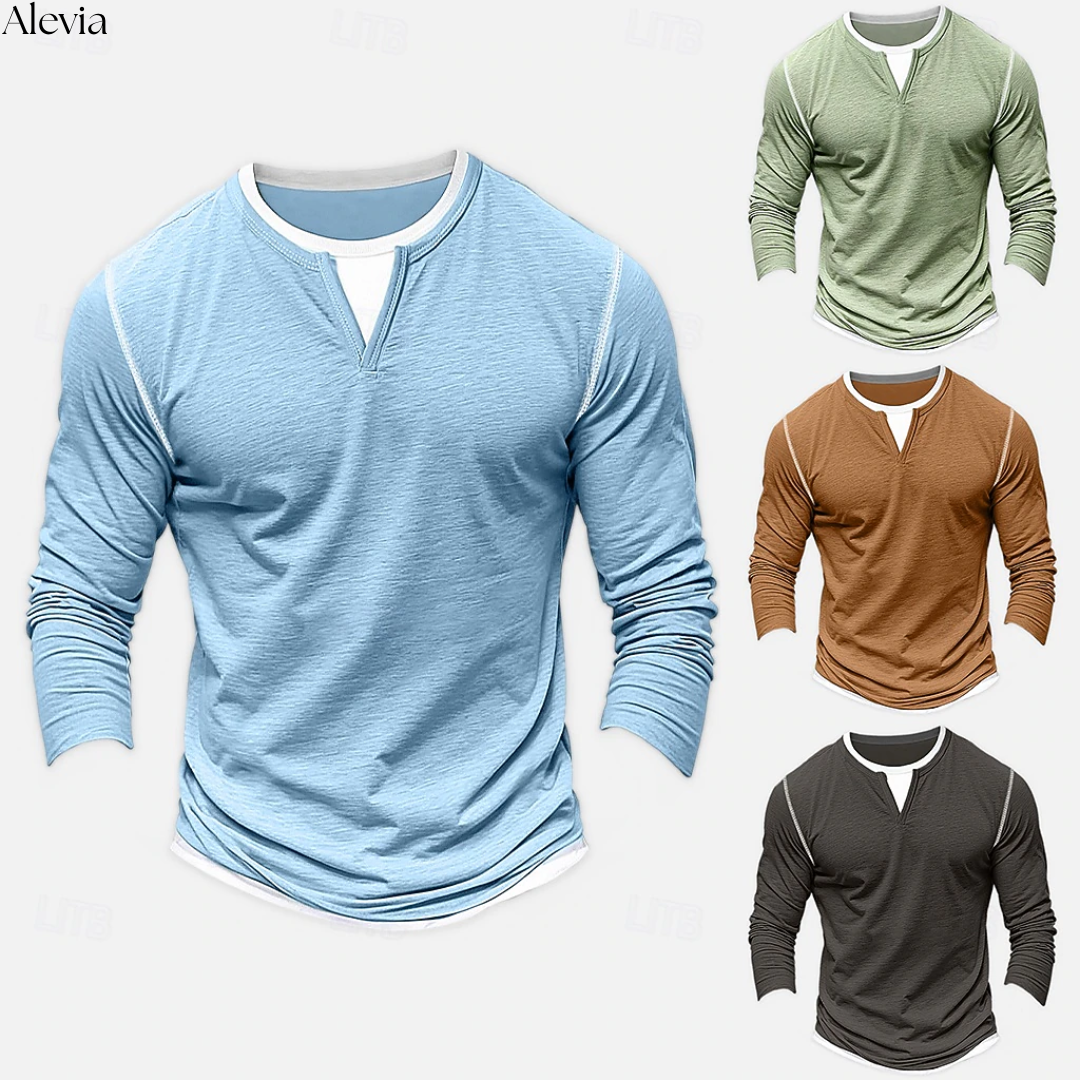 Joris™ | Gelaagd V-hals T-shirt