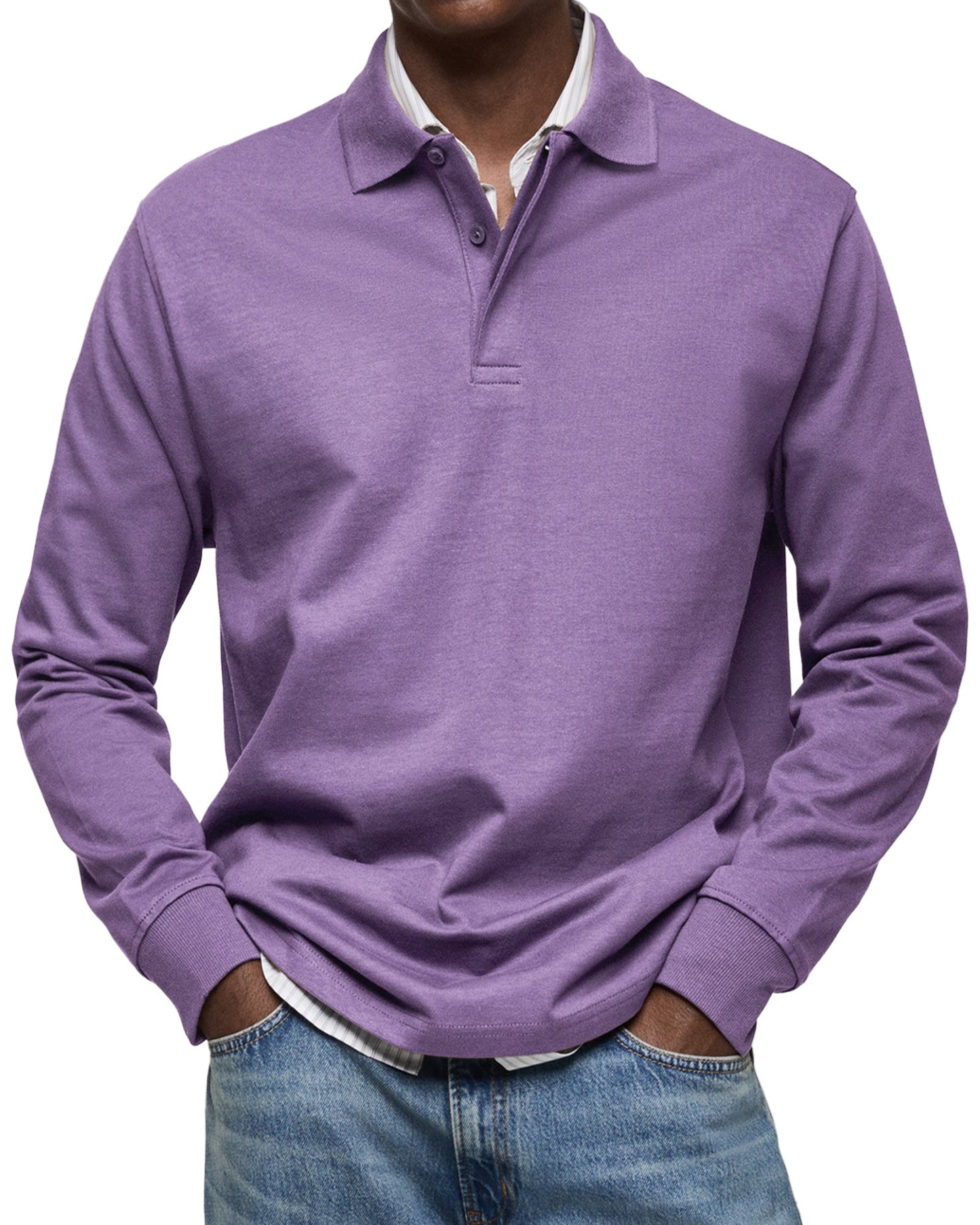 Thomas™ | Longsleeve Polo met Verzorgde Klasse