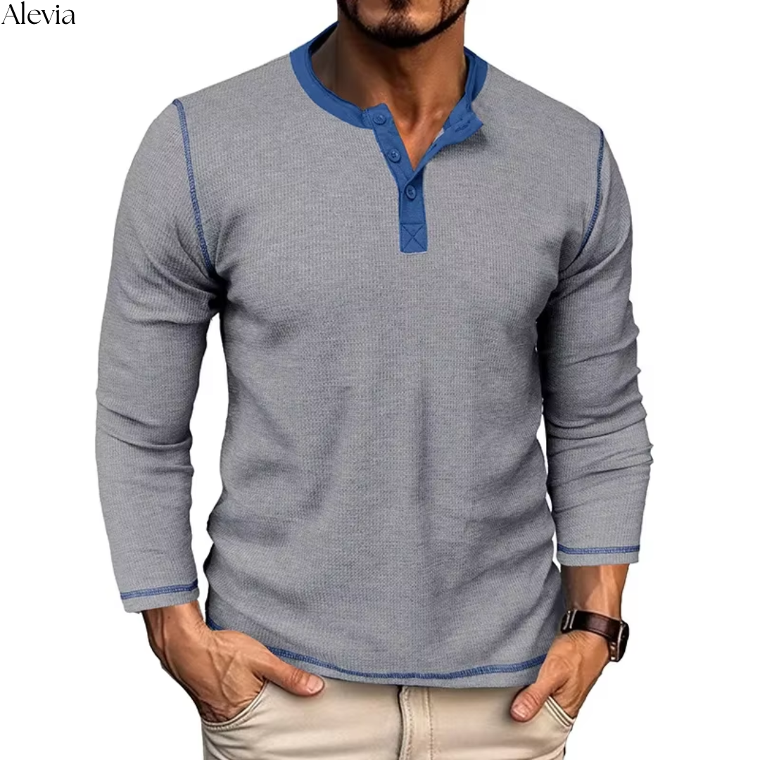 Niels™ | Stijlvolle Longsleeve met Textuur