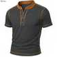 Niels™ | Stijlvolle T-shirt met Henley-hals