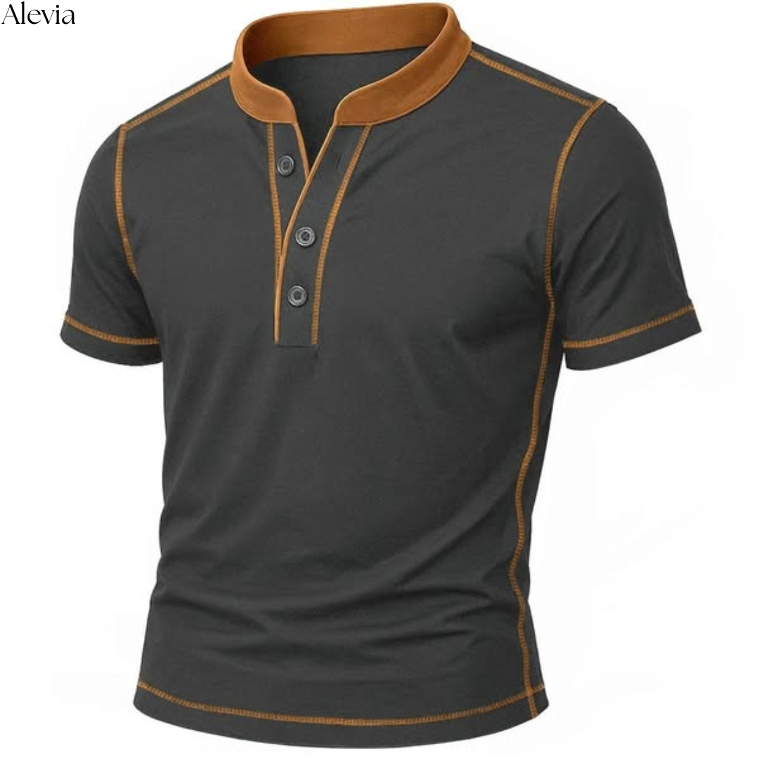 Niels™ | Stijlvolle T-shirt met Henley-hals