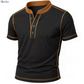Niels™ | Stijlvolle T-shirt met Henley-hals