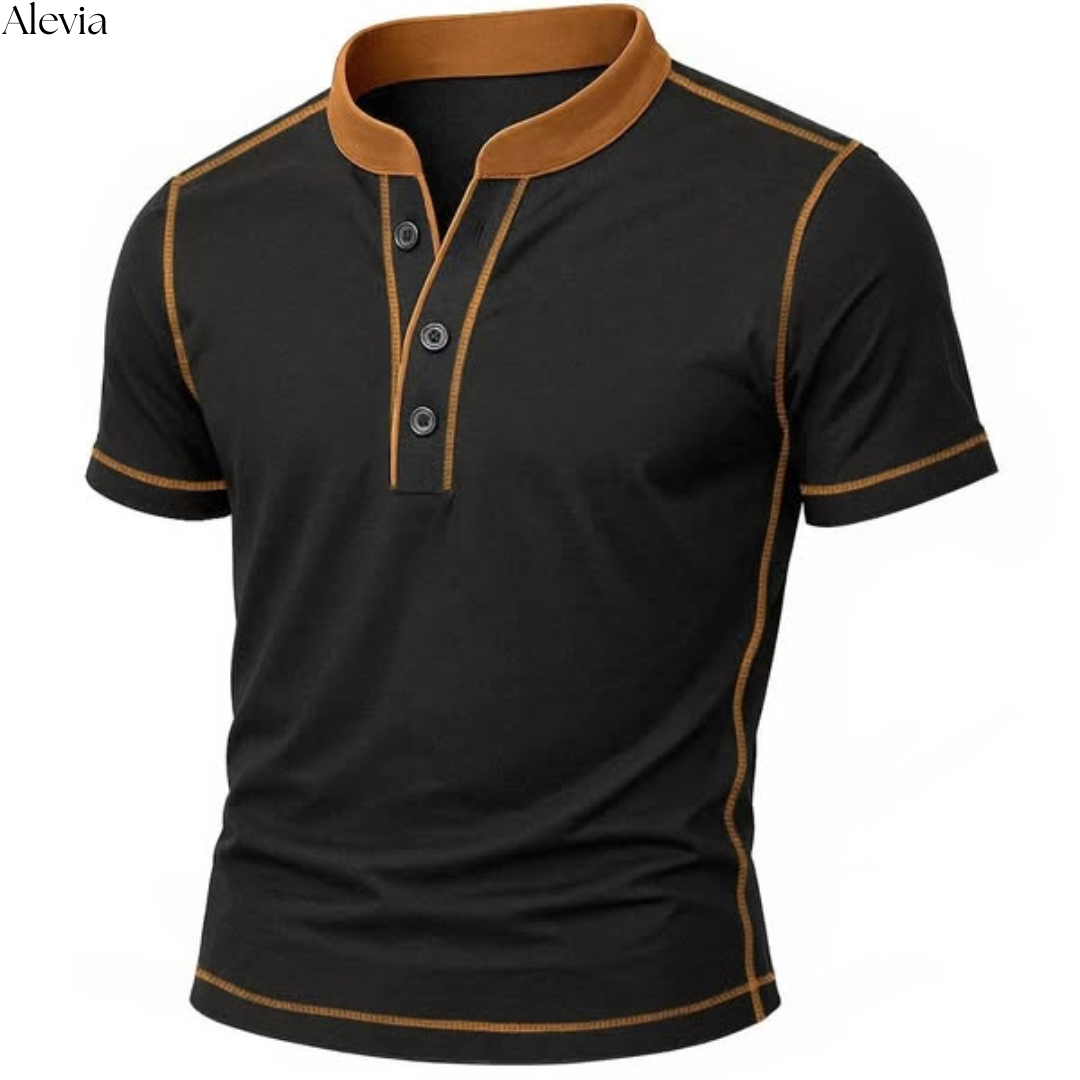 Niels™ | Stijlvolle T-shirt met Henley-hals