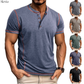 Marcel™ | Stijlvol T-shirt met Henley-hals