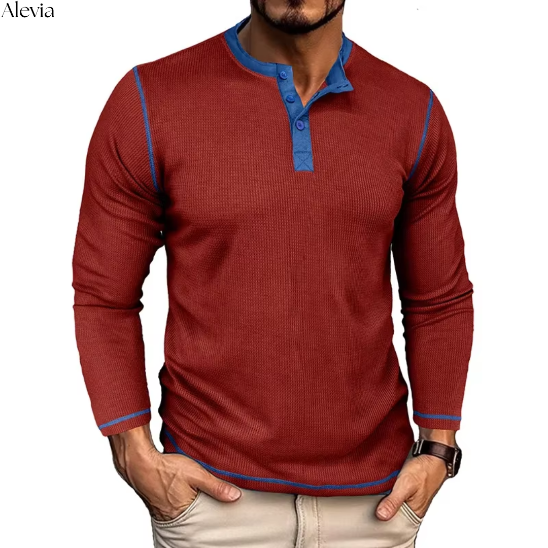 Niels™ | Stijlvolle Longsleeve met Textuur