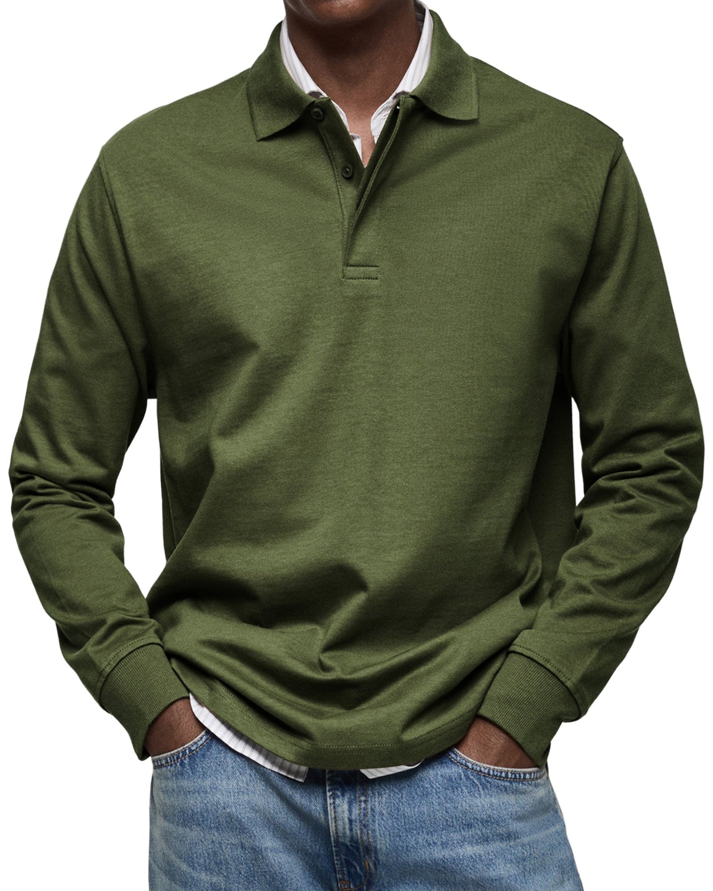 Thomas™ | Longsleeve Polo met Verzorgde Klasse