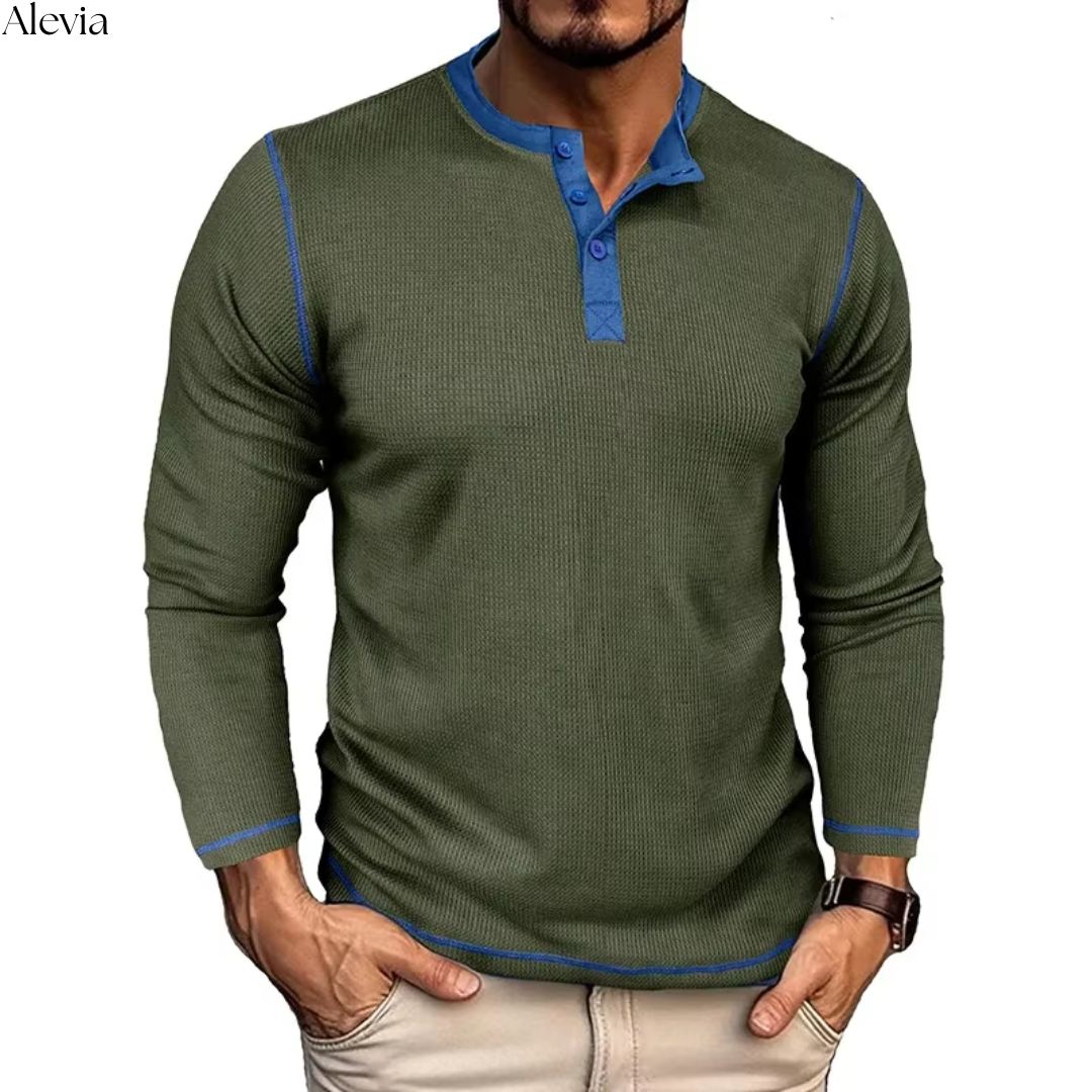 Niels™ | Stijlvolle Longsleeve met Textuur