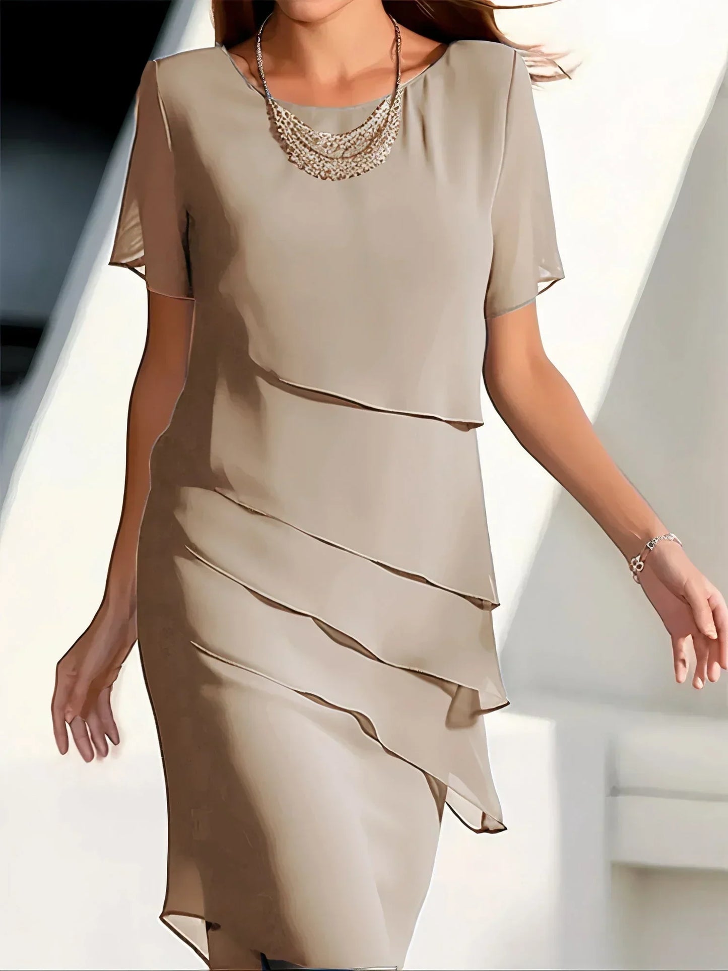 Laura™ | Elegant gelaagde jurk