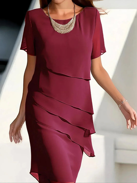 Laura™ | Elegant gelaagde jurk