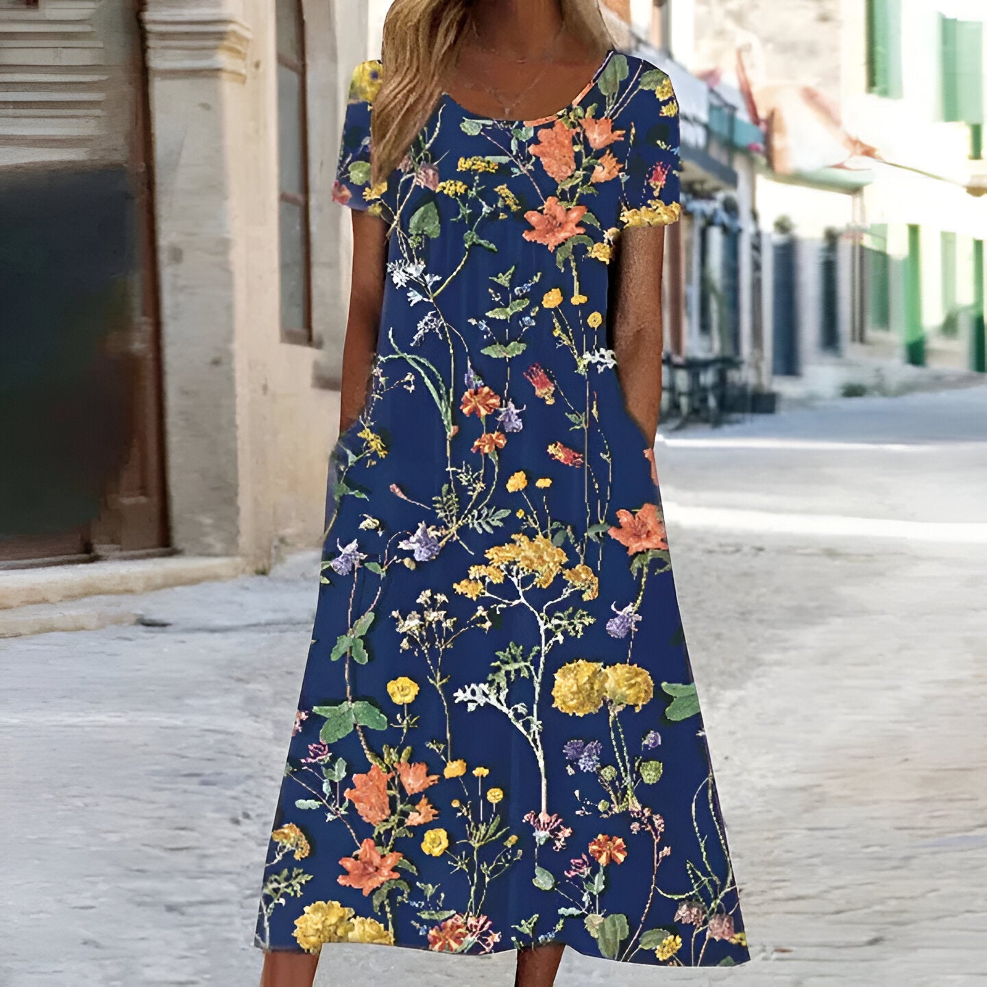 Ella™ | Bloemen Boheemse Zomerjurk