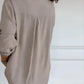 Melina™ | Casual top met knopen en pailletten