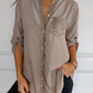 Melina™ | Casual top met knopen en pailletten