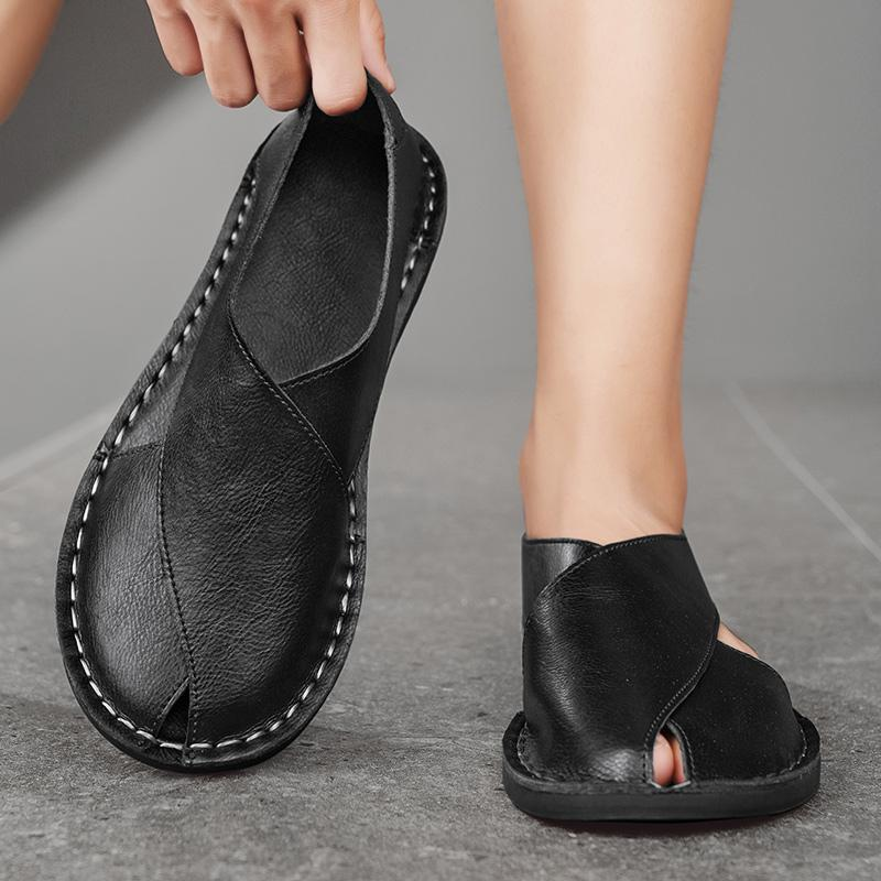 Leonard™ | Luxe Leren Sandaal